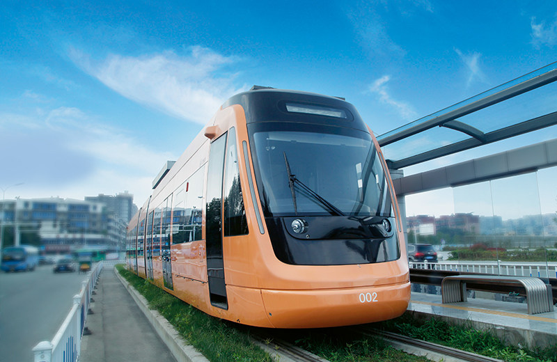 70%低地板現代有軌電車在新津R1線